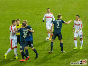 Die Gastgeber gaben sich nicht so einfach geschlagen. Bild: © VfB-Bilder.de