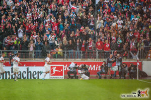 Chadrac Akolo erneut mit einem guten Spiel, leider auch mit einer Verletzung. Bild: © VfB-Bilder.de
